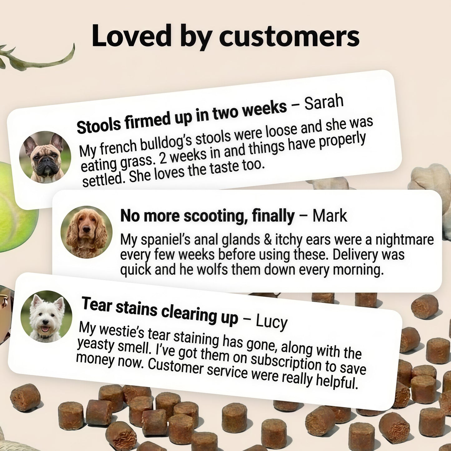NutriPaw PRE,PRO& POST-BIOTIC Treats 120 tasty chews